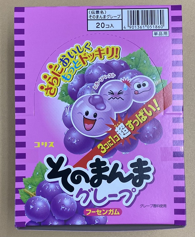 20入 そのまんまガム グレープ